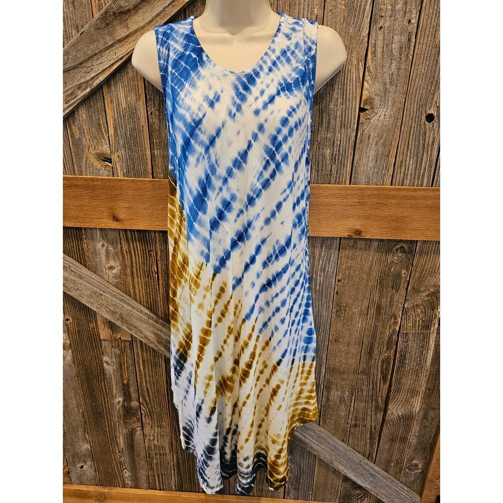 Shoreline ombre tie-dye one size fits most beach cover up lounge travel dress
